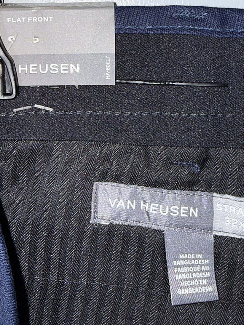 Van Heusen AiR Cooling Max-Flex Waistband Stretch Wicking Straight Fit Pants 32 - Picture 11 of 11